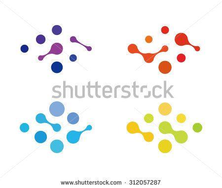 Science Element Logo - Design logo element. Abstract water molecule vector template set ...