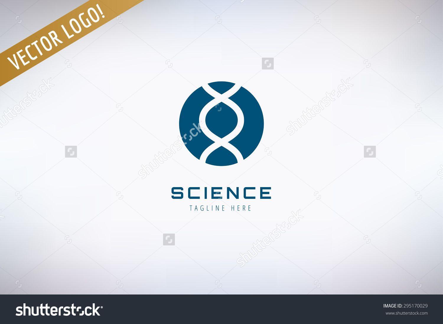 Science Element Logo - DNA chain vector logo template. Science, experience, molecular, lab ...