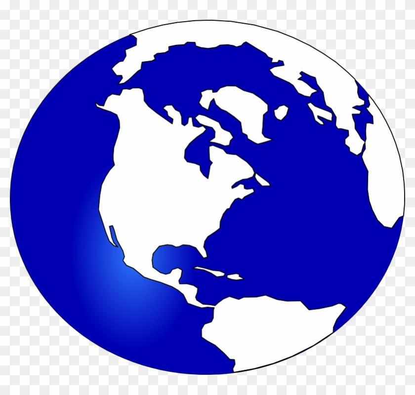 White and Blue Earth Logo - Planet Earth Clipart Globe Logo - Blue And White Earth - Free ...
