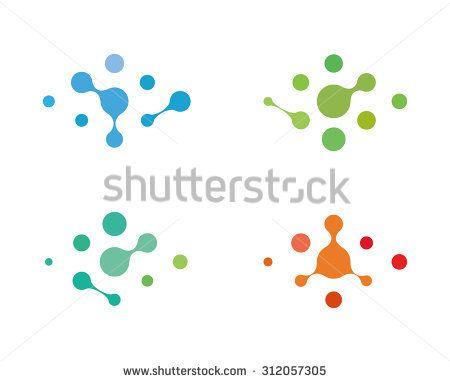 Science Element Logo - Design logo element. Abstract water molecule vector template set ...