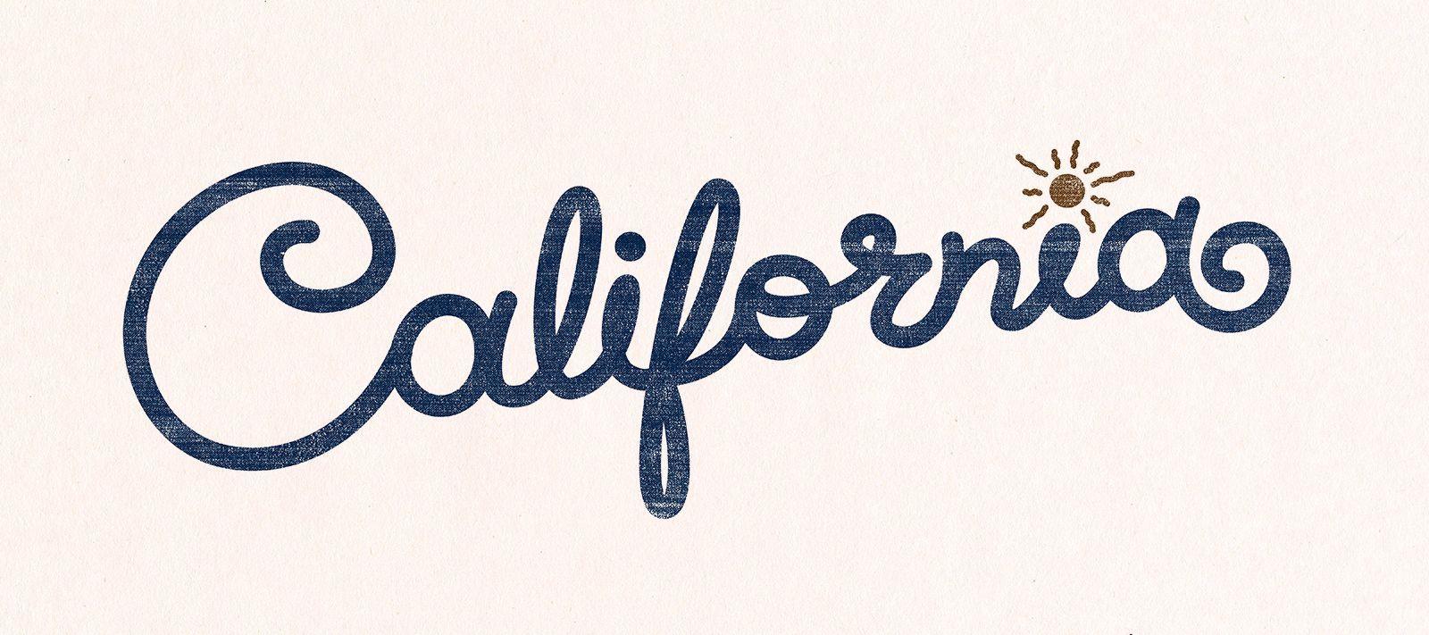 Cursive California Logo - California by Michael Jeter. i done did it. Michael