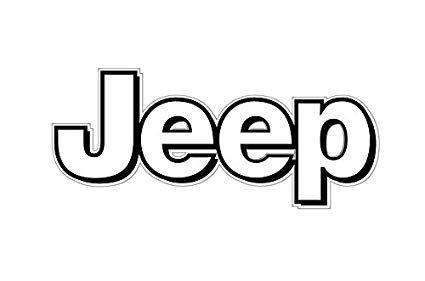 Black Jeep Logo - Amazon.com: BOLDERGRAPHX 1063 Jeep Logo white with Black border 2 ...