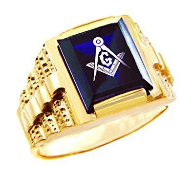 Blue Square Yellow U Logo - Little Treasures - 14ct Freemason Blue Square and Compass Gold ...