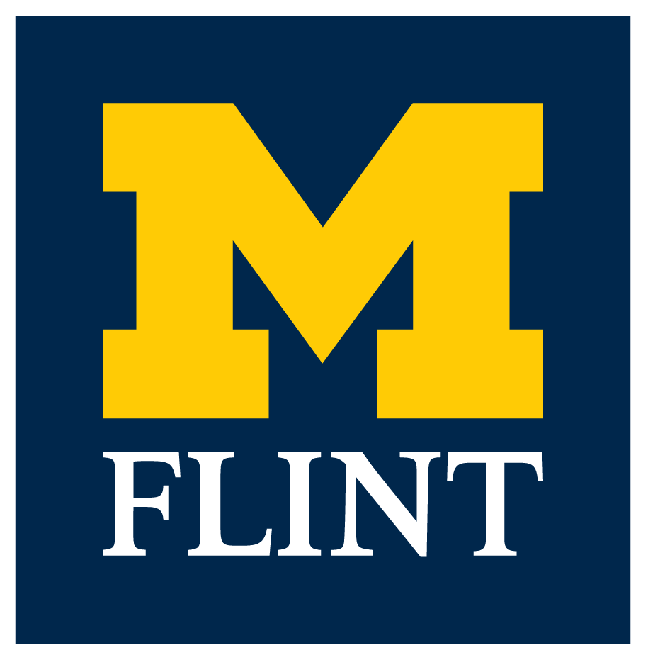 Blue Square with Yellow U Logo - Blackboard Maintenance. University Of Michigan Flint