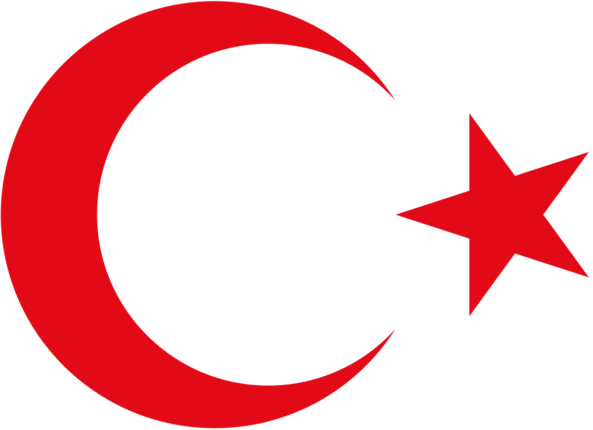 Red Crescent Moon Logo - Star and crescent