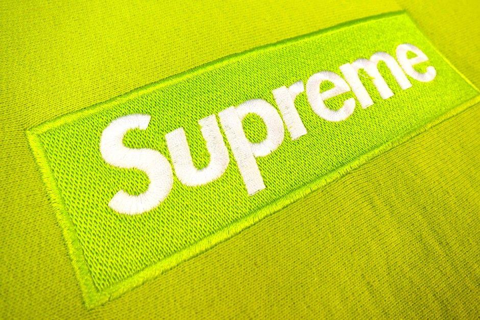 Acid Green Supreme Box Logo - Supreme Acid Green Box Logo Hoodie
