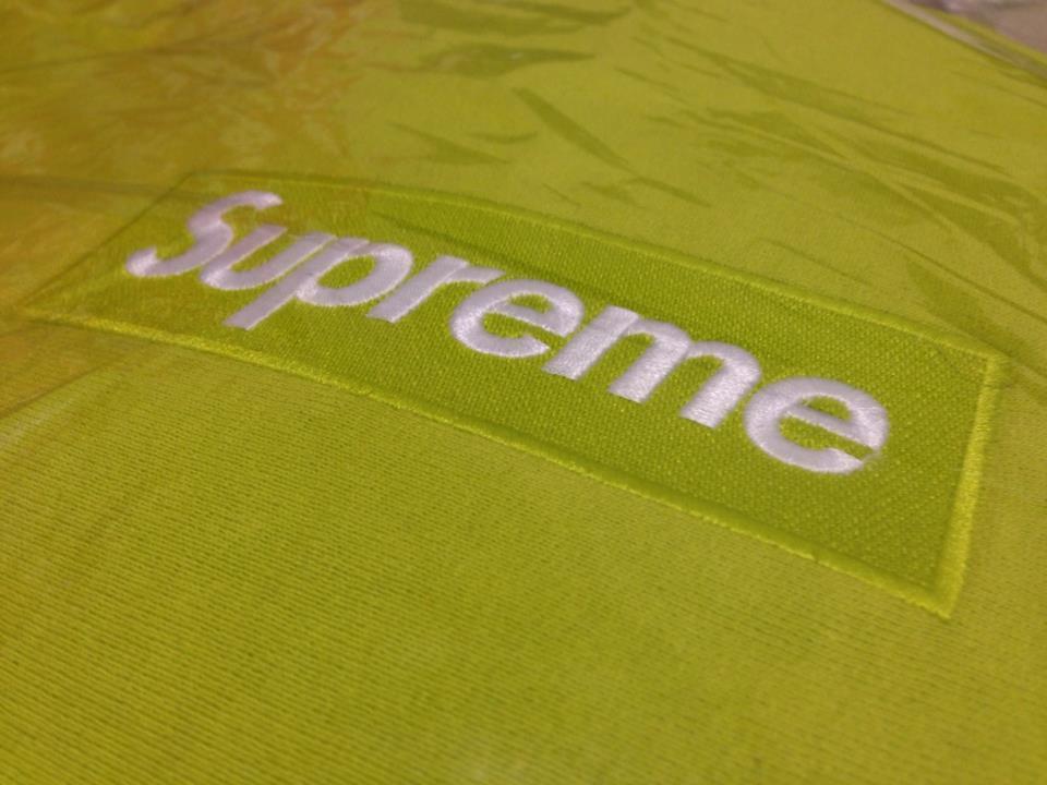 Acid Green Supreme Box Logo - NY 2012 Brand New SUPREME BOX LOGO PULLOVER HOODY Acid Green Sz Mens