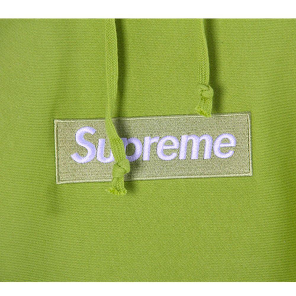 Acid Green Supreme Box Logo - Supreme Box Logo Pullover Hoodie Acid Green, Sweaters & Hoodies
