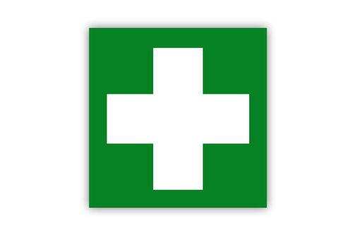 Cross First Aid Logo - First Aid Symbol Label | Creative Safety Supply