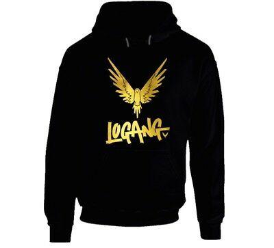 Maveric Logang Logo - MAVERICK BIRD LOGANG Logo Gold Logan Paul Hoodie Black Us 100