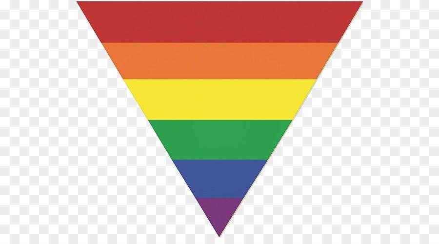 LGBT Triangle Logo - Rainbow flag LGBT Pink triangle - triangle png download - 588*486 ...