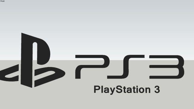 PlayStation 3 Logo - 2nd PS3 logo | 3D Warehouse