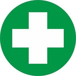 Frist Aid Logo - First Aid Symbol Sign 90mm Round Self-adhesive Vinyl Sticker Health ...