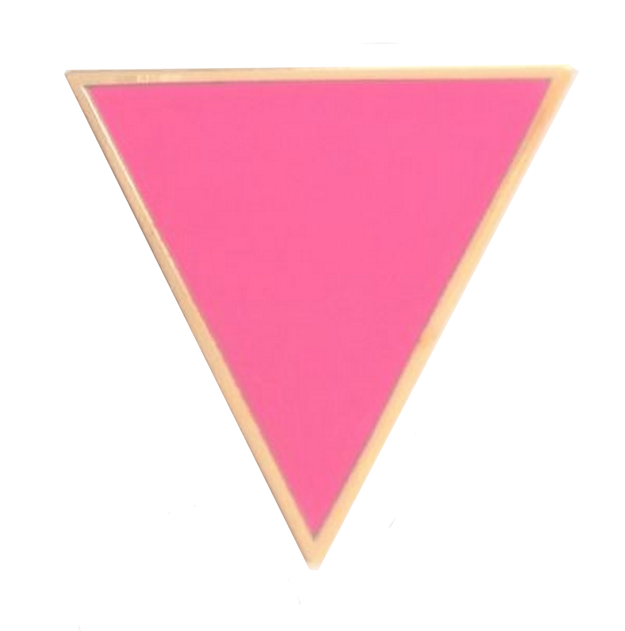 LGBT Triangle Logo - Pink Triangle LGBT Gay Pride Gold Plated Pin Badge