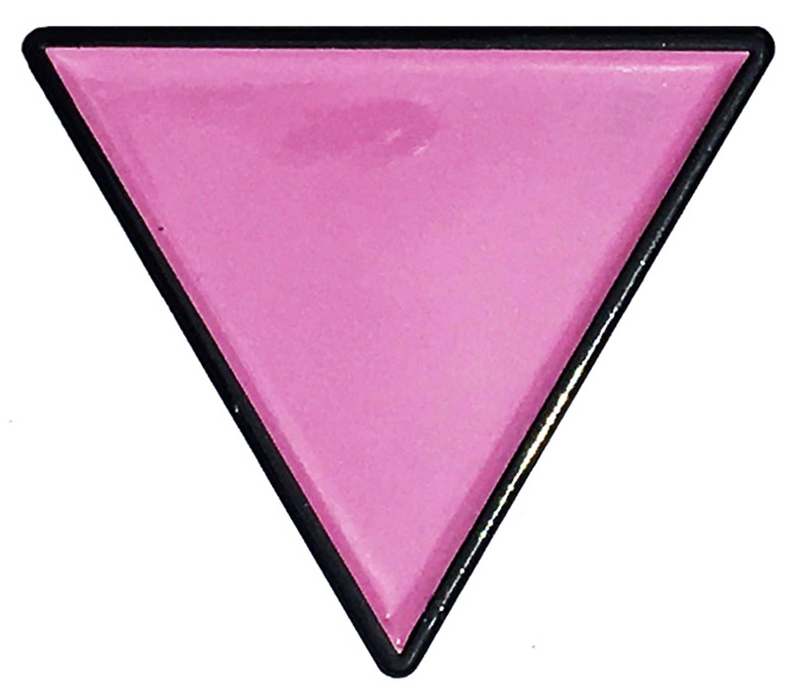 LGBT Triangle Logo - Pink Triangle and Lesbian LGBT Support Pride Symbol Enamel Pin