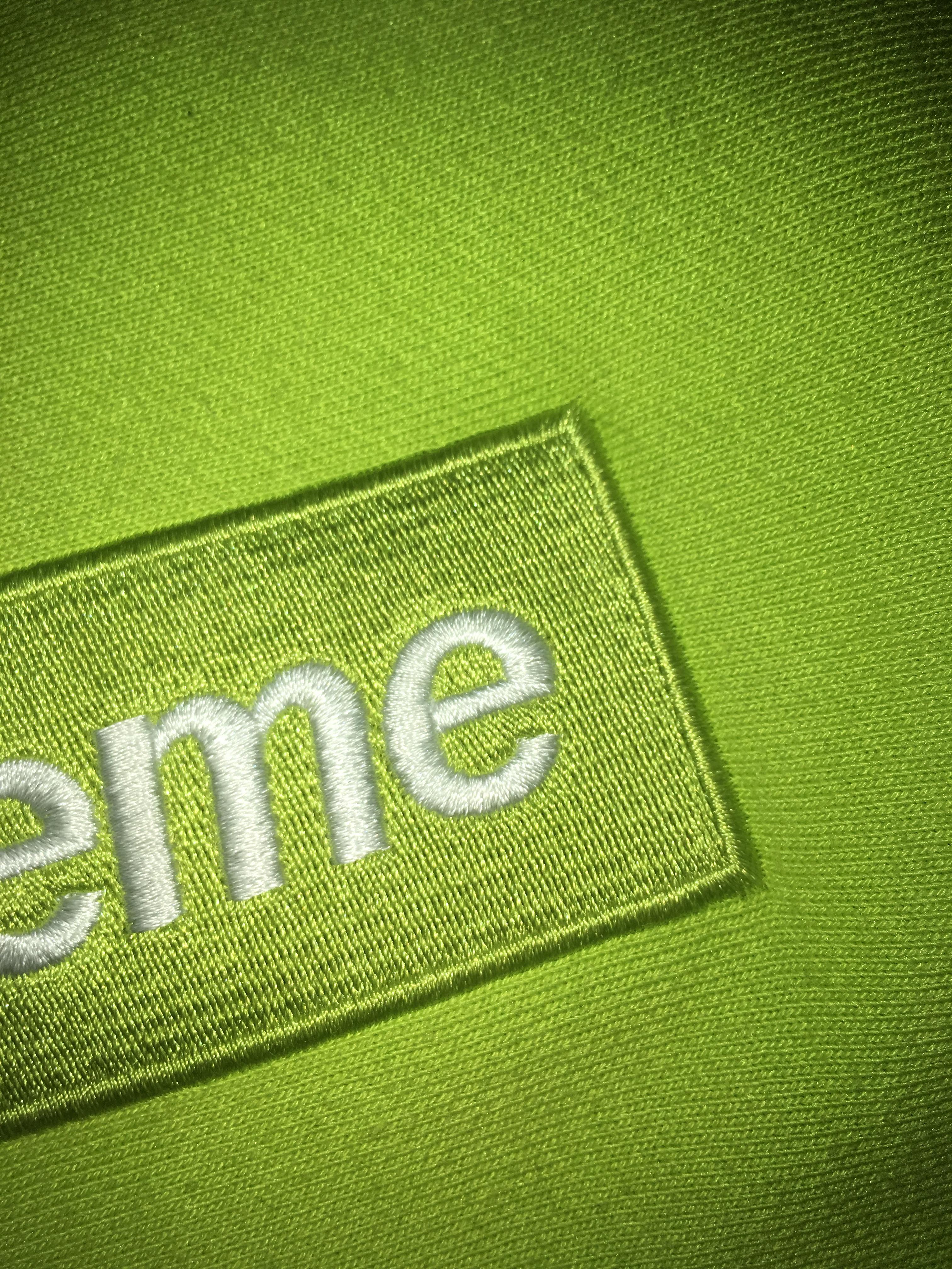 Acid Green Supreme Box Logo - supreme acid green box logo hoodie legit check - Album on Imgur