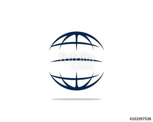 Abstract Globe Logo - Abstract Blue Globe Logo