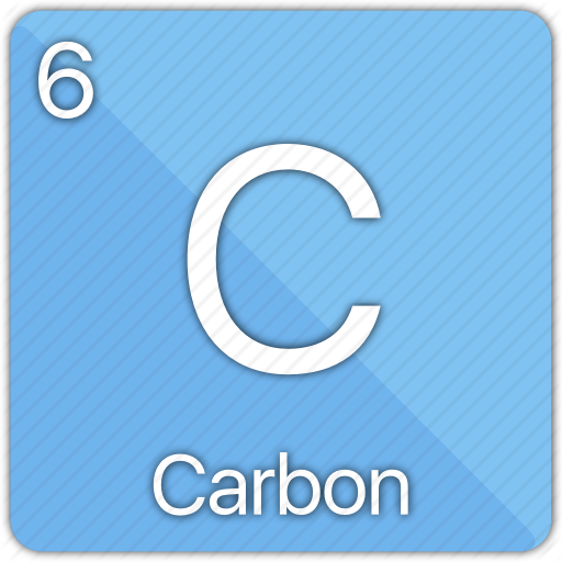 Carbon Element Logo - Atom, atomic, carbon, element, non-metal, periodic table icon