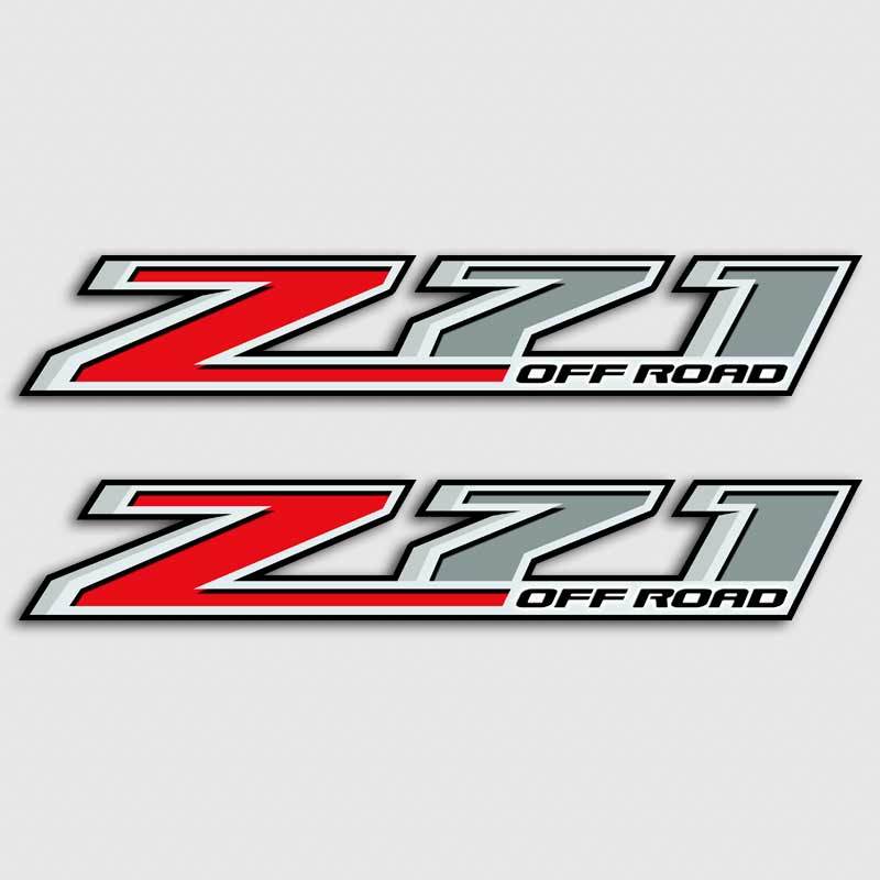 GMC Z71 Logo - Z71 Off Road Red Gray Silverado Stickers | Chevy GMC OEM Decals
