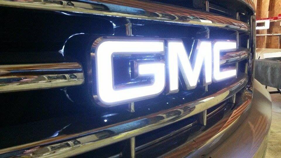 New GMC Logo - illuminated GMC logo(s) | Trucks | GMC Trucks, Trucks, Chevy trucks