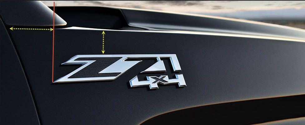 GMC Z71 Logo - Z71 Fender Emblem Placement - 2014 - 2018 Chevy Silverado & GMC ...