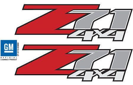 Z71 Logo - 2 - Z71 4x4 Chevy 07-13 Decal Sticker Parts for Silverado GMC Sierra ...
