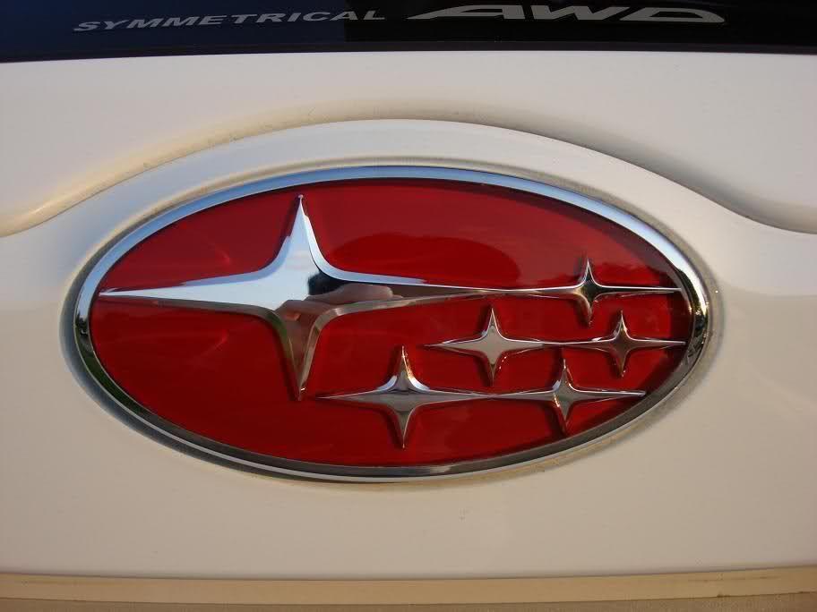 Red Subaru Logo - red subaru emblem | Re: GR Pink Subaru Emblem for tailgate | Car ...