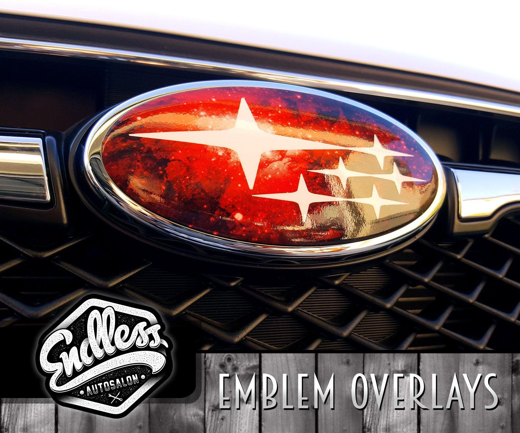 Red Subaru Logo - Subaru Galaxy Emblem Overlays