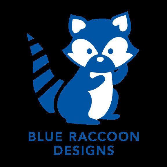 Blue Raccoon Logo - Blue Raccoon Designs by BlueRaccoonDesigns on Etsy