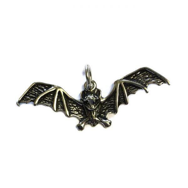Flying Bat Logo - Lovely Large Flying Bat Pendant