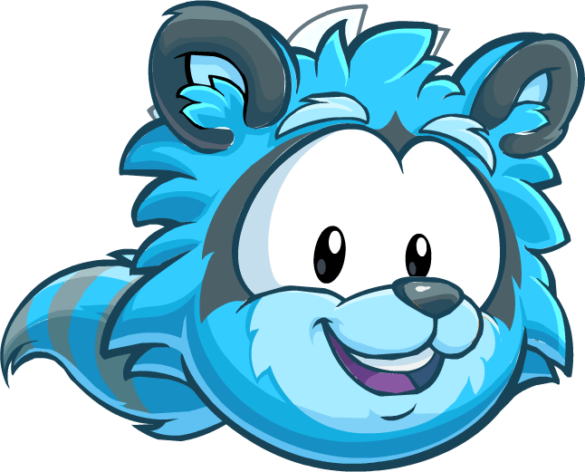Blue Raccoon Logo - Puffle Creatures | puffles | Club penguin, Penguins, Puffle club penguin