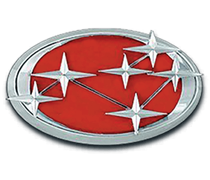 Red Subaru Logo - 50th Anniversary of America