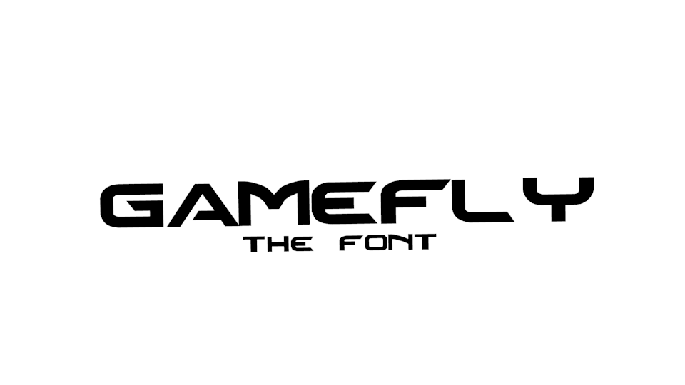 GameFly Logo - Gamefly font