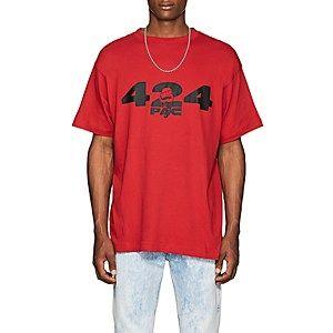 Red Fist Logo - Tupac by 424 Men's Logo- & Fist-Print Cotton Short-Sleeve T-Shirt ...
