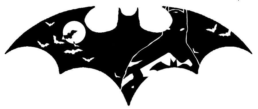 Flying Bat Logo - Black Flying Bats In Batman Logo Tattoo Stencil By Abby