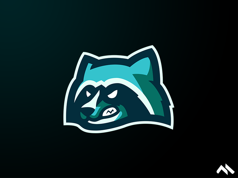 Blue Raccoon Logo - Raccoon Mascot logo by Matt H | Dribbble | Dribbble