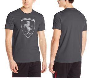 Car with T in Shield Logo - Puma Ferrari Big Shield Race Car Sport Tee T Shirt 570681 Top Black