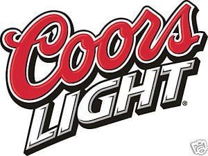 Old Coors Light Logo - COORS LIGHT Vinyl Sticker Decal 18