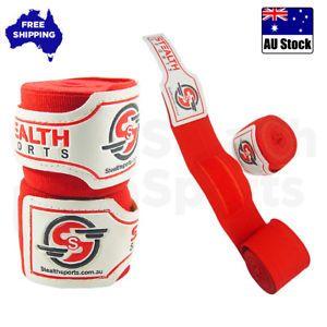 Red Fist Logo - BOXING HAND WRAPS RED FIST PROTECTION MMA 4 METERS MUAY THAI KICK ...