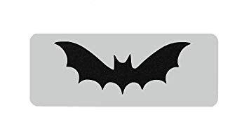 Flying Bat Logo - Flying Bat Forehead Face Paint Stencil 11cm x 4.5cm Reusable ...