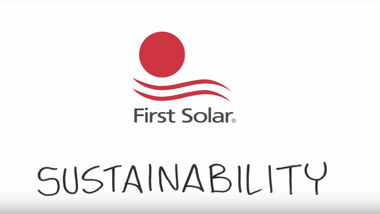 First Solar Logo - First Solar Sustainability Metrics