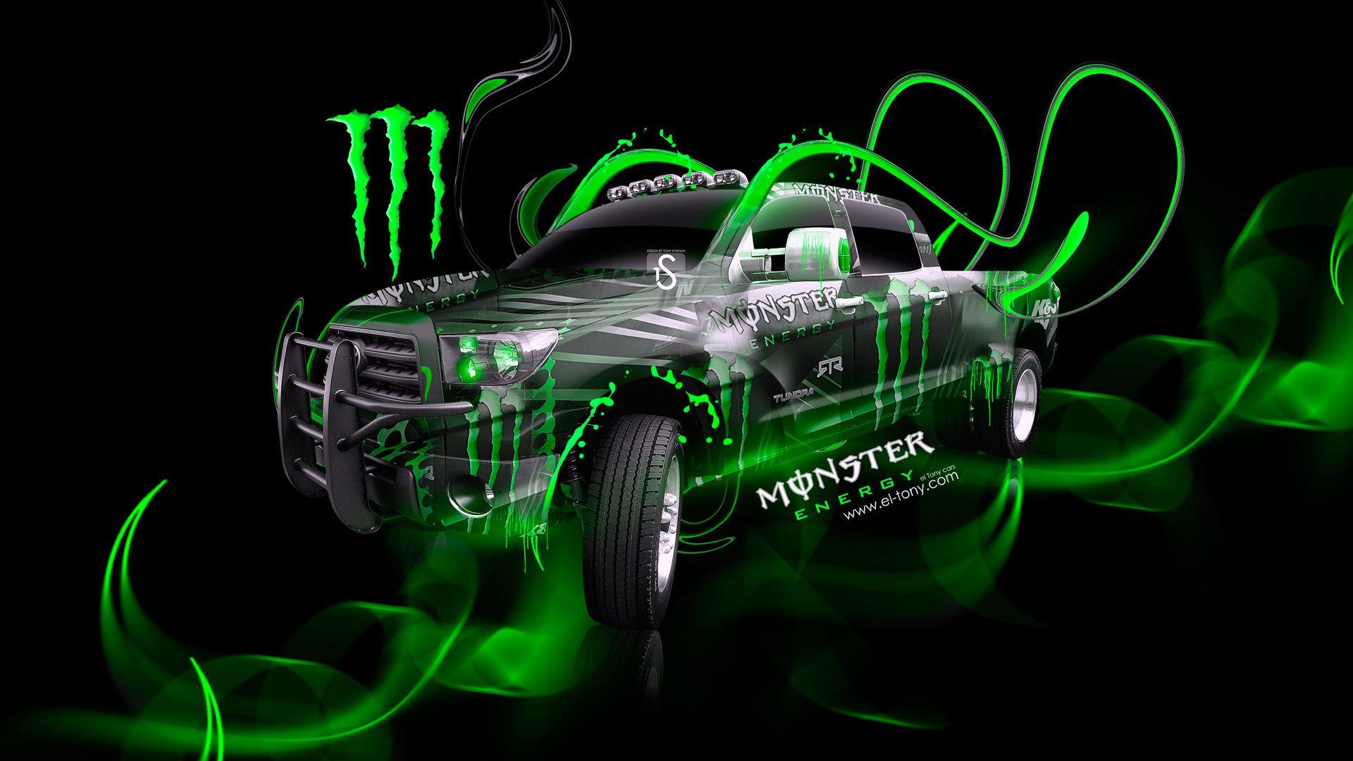 Cool Monster Logo - Monster Energy Toyota Tundra Fantasy Plastic Car 2014 | el Tony