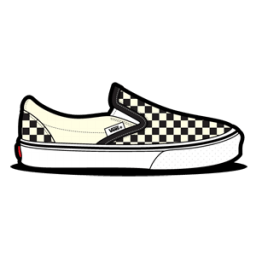 Checkerboard Vans Logo - Vans Checkerboard Dirty White Icon | Van Slip Ons Iconset | Hopstarter
