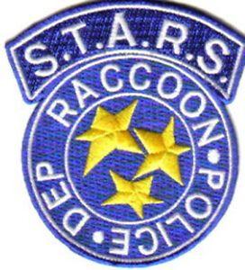 Blue Raccoon Logo - Resident Evil S.T.A.R.S. Raccoon Police Blue Logo Embroidered Patch ...