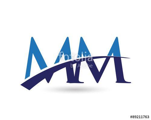 Blue Mm Logo - MM Logo Letter Swoosh