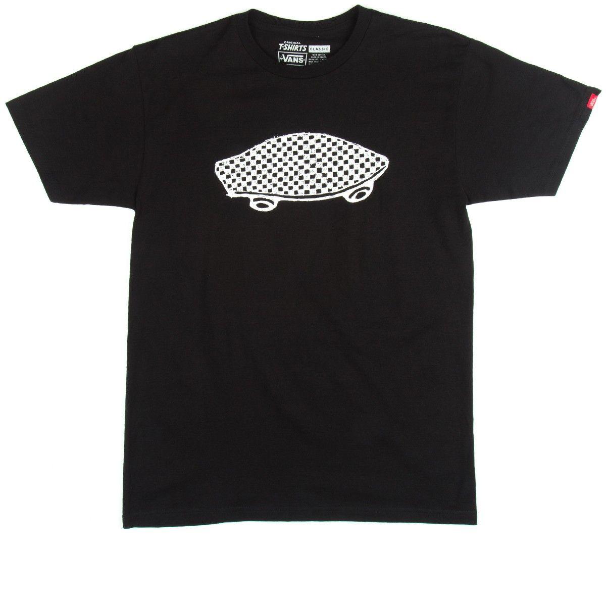 Checkerboard Logo - Vans Checkerboard OTW Logo T-Shirt - Black