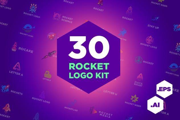 Cool Rockets Logo - Thumbnail for 30 Rocket Logo Kit | Cool Logos for Sale! | Pinterest ...