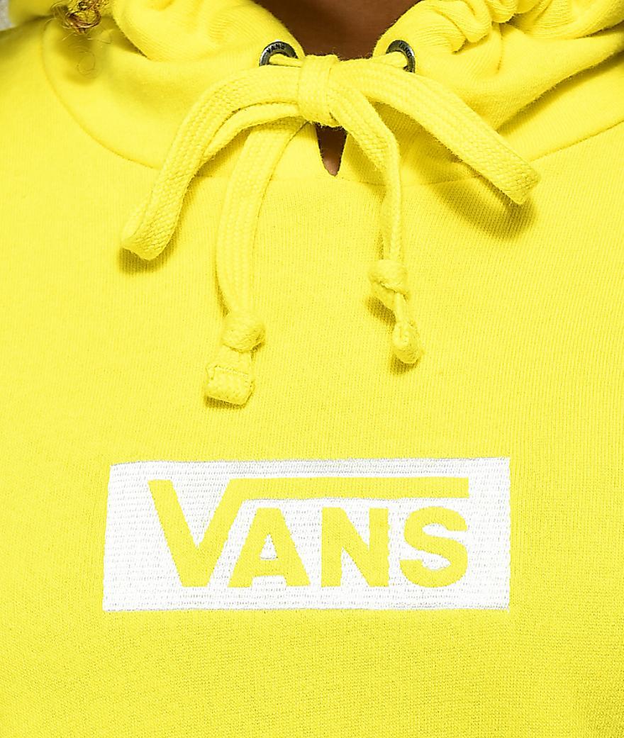 Checkerboard Vans Logo - Vans Pullover Yellow - Womens Vans Checkerboard Logo Yellow Hoodie ...