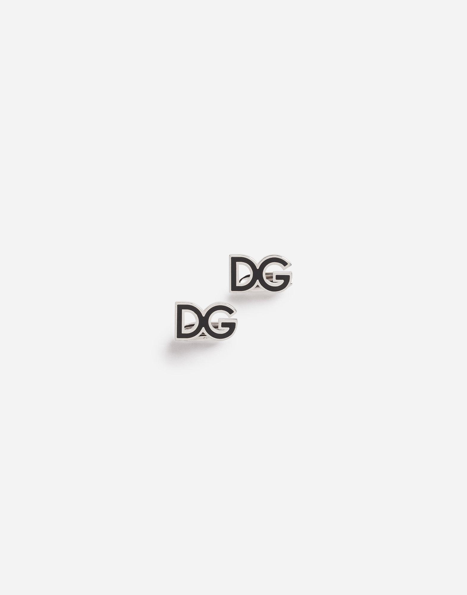 Dolce and Gabanna Logo - Lyst & Gabbana Dg Logo Cufflinks in Metallic