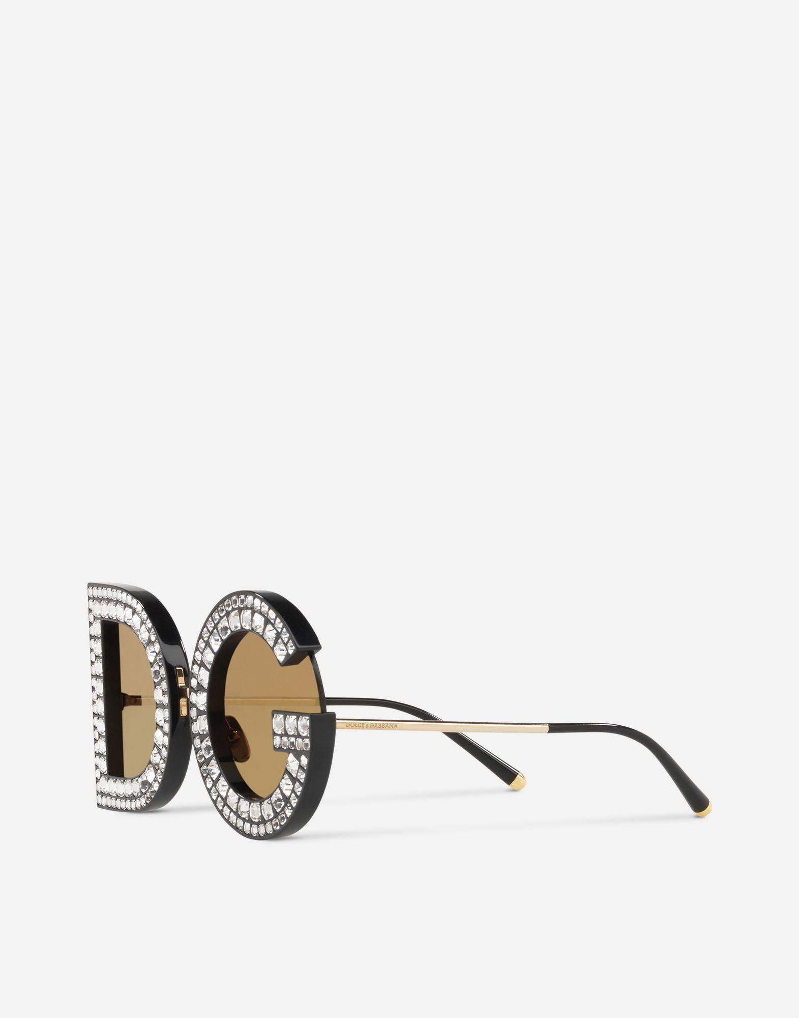 Dolce and Gabanna Logo - Women's Sunglasses | Dolce&Gabbana - DG SUNGLASSES WITH CRYSTAL DETAILS
